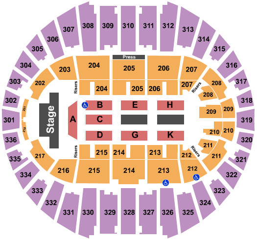 Arizona Veterans Memorial Coliseum Mastodon Seating Chart